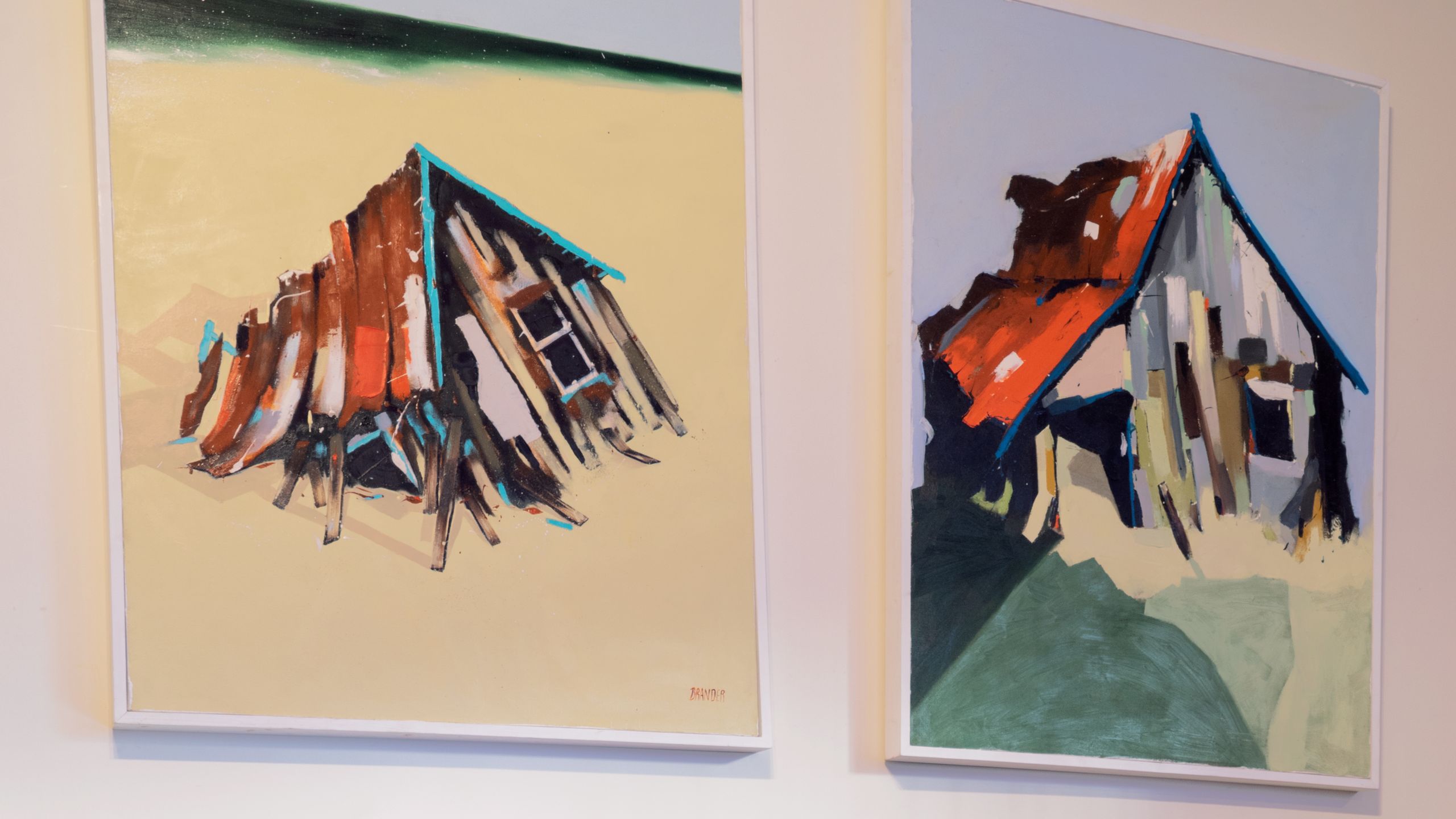 Art on the walls at Thomas J Walls