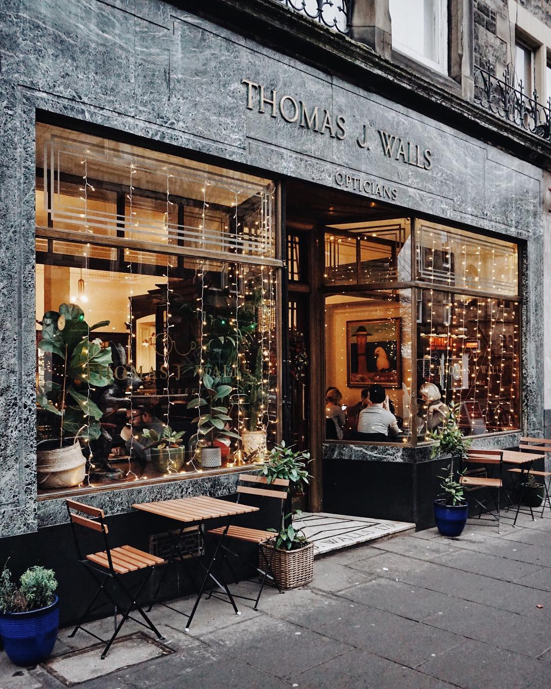 Thomas J Walls Coffee interior, Edinburgh